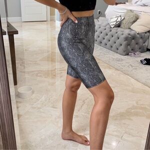 ONZIE bike shorts, snake print. Size S. EUC